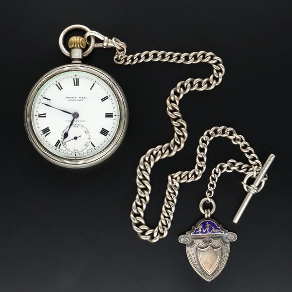 H.M. Silver Pocket Watch
