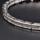 18ct White Gold Diamond Line Bracelet