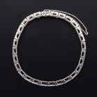 18ct White Gold Diamond Line Bracelet