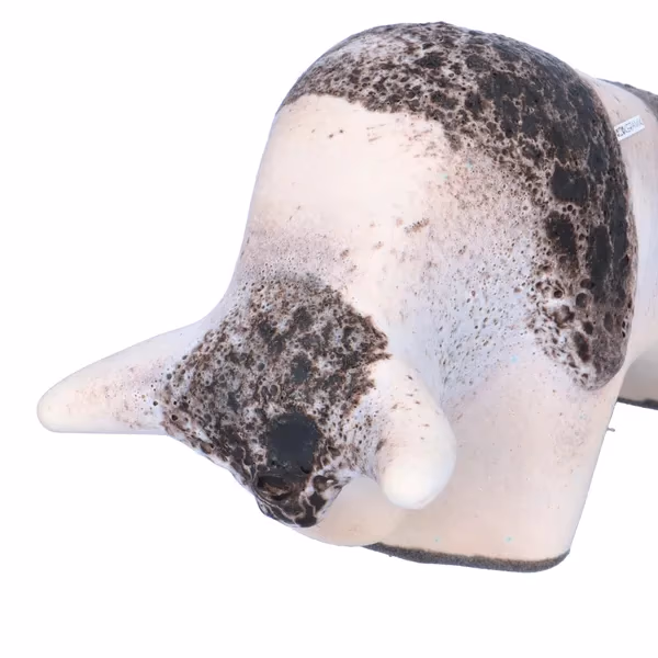 Otto Keramik White & Black Fat Lava Bull