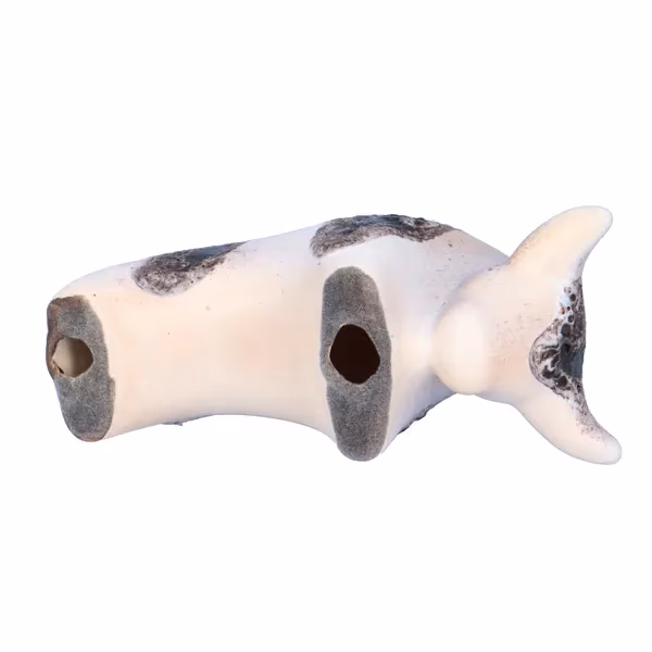 Otto Keramik White & Black Fat Lava Bull