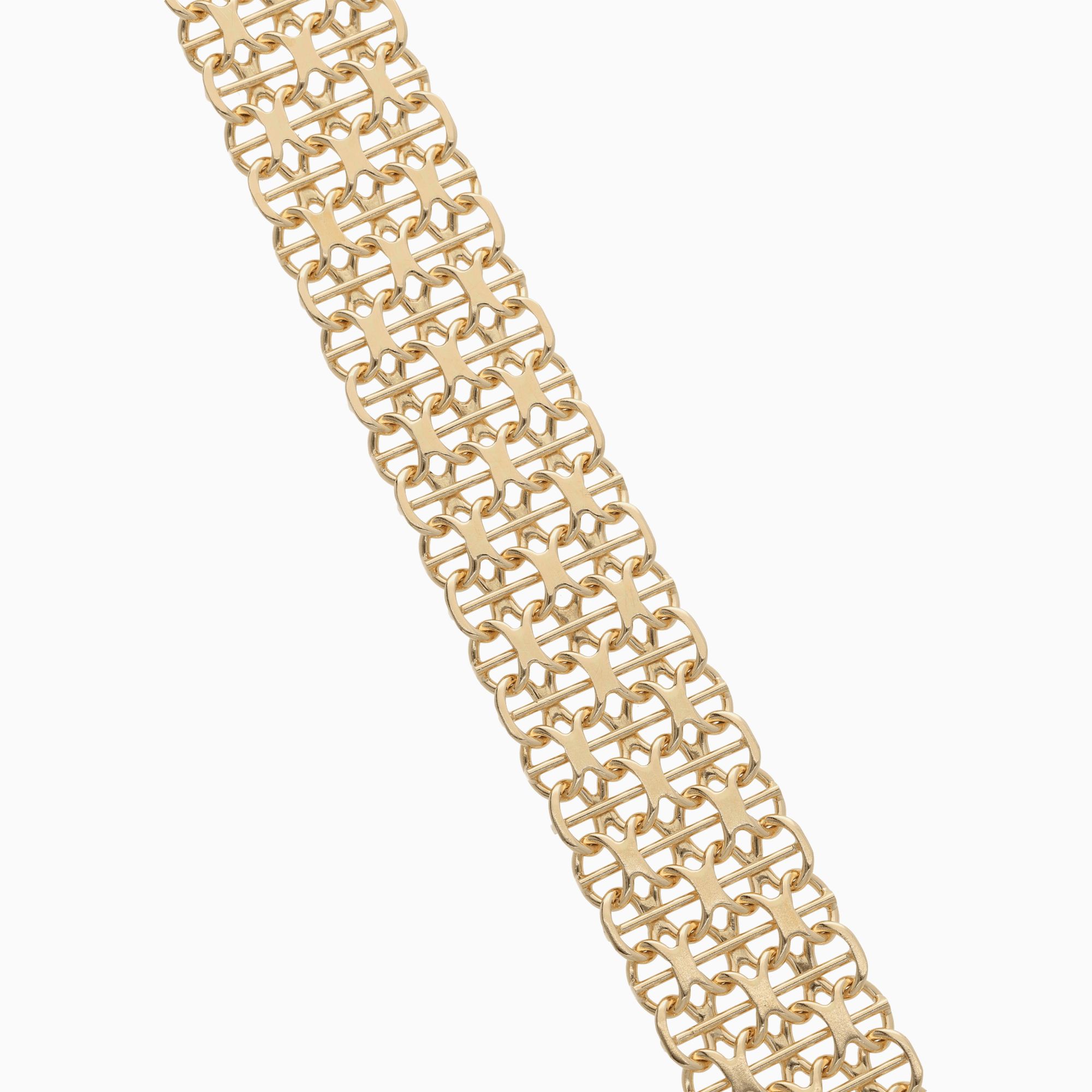 Armband x-länk med stav 30,25g 18K guld