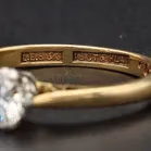 18k Gold Diamond Solitaire Ring