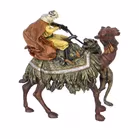 Cold Painted Bronze Arab On Camel