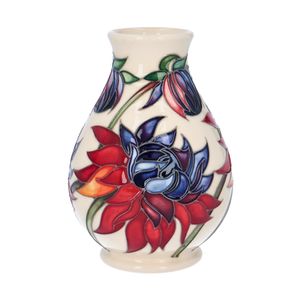 Moorcroft Ruby Red Vase by Emma Bossons