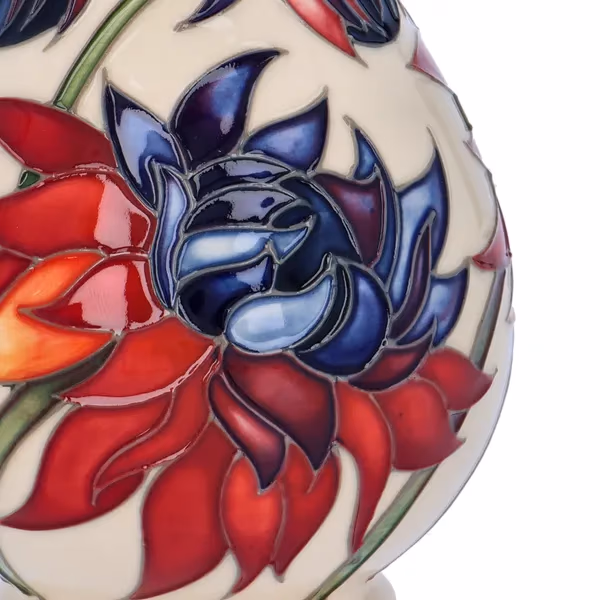 Moorcroft Ruby Red Vase by Emma Bossons
