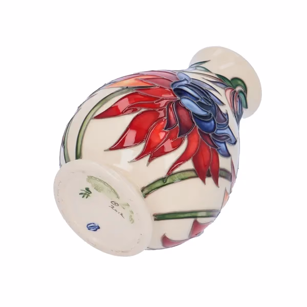 Moorcroft Ruby Red Vase by Emma Bossons