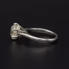 Art Deco 1930’s 18ct White Gold Cushion Cut Diamond Ring