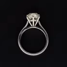 Art Deco 1930’s 18ct White Gold Cushion Cut Diamond Ring