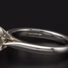 Art Deco 1930’s 18ct White Gold Cushion Cut Diamond Ring