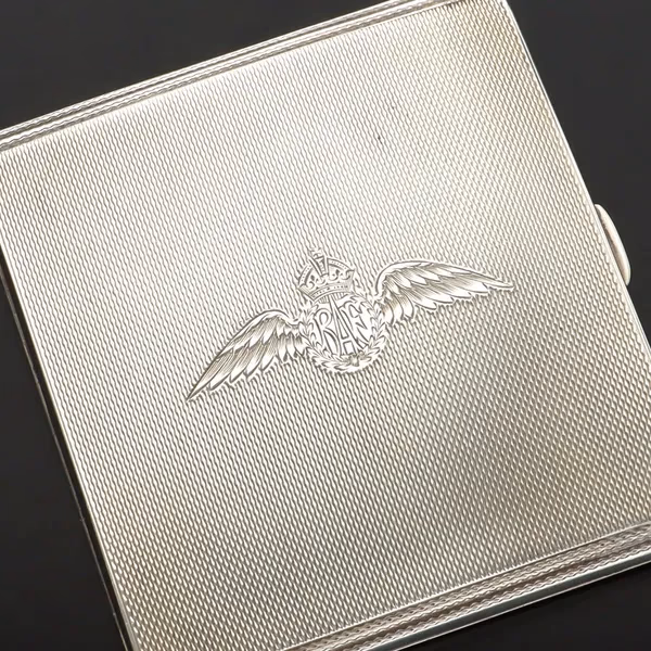 E J Trevitt Battle of Britain Silver Cigarette Case