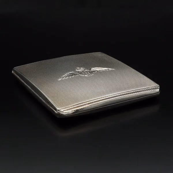 E J Trevitt Battle of Britain Silver Cigarette Case