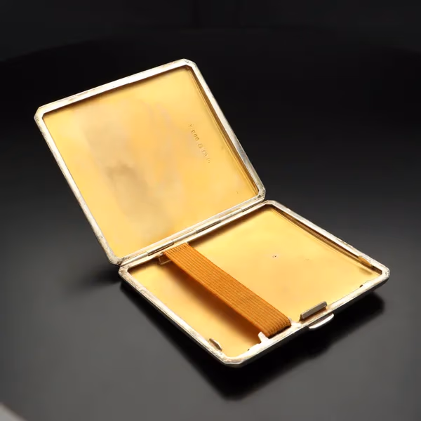 E J Trevitt Battle of Britain Silver Cigarette Case