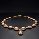 Akoya Pearl & Diamond Necklace In 18ct Yellow Gold