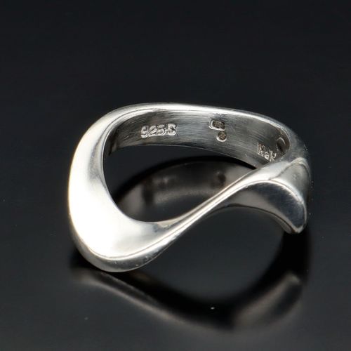 Modernist Hans Hansen Silver Ring image-1