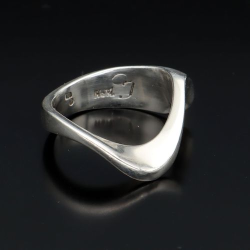 Modernist Hans Hansen Silver Ring image-3