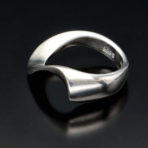 Modernist Hans Hansen Silver Ring image-2