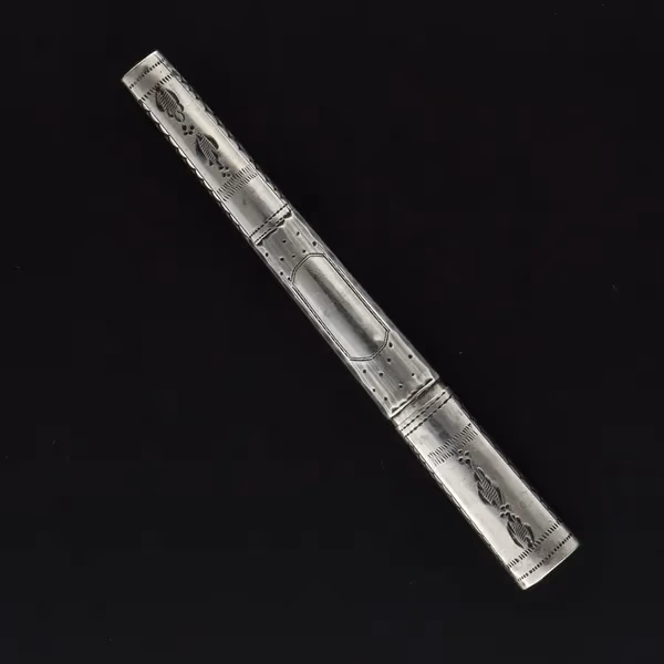 19th Century Silver Bodkin Holder