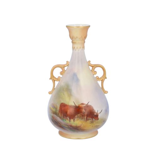 Royal Worcester H Stinton Vase image-1