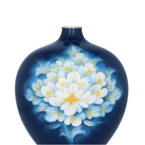 Japanese Tashio Showa Cloisonné Enamel Vase image-2