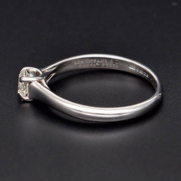 Tiffany Platinum Solitaire Diamond Ring