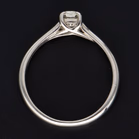 Tiffany Platinum Solitaire Diamond Ring