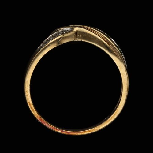 Gold Emerald Diamond Ring image-6