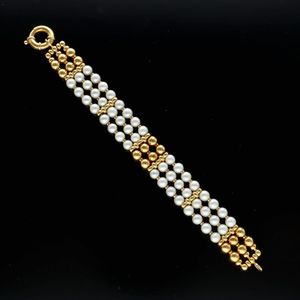 Vintage 18ct Gold and Pearl Bracelet