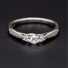 18ct White Gold Three-Stone Diamond Ring