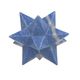 Blauwe kwarts dodecaeder ster - 360° presentation