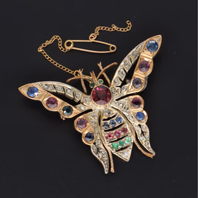 Victorian Butterfly Brooch