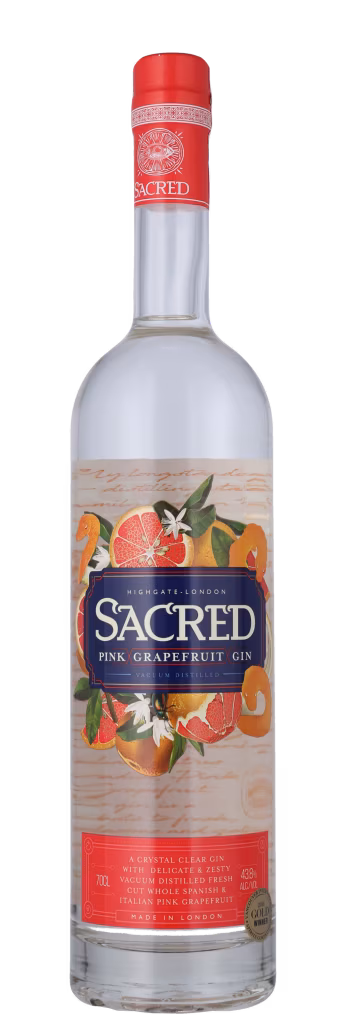SACRED PINK GRAPEFRUIT ØKO 43,8% Gin, Sacred Spirits