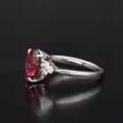 18ct Gold Rhodolite Garnet and Diamond Ring