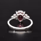 18ct Gold Rhodolite Garnet and Diamond Ring