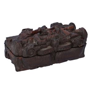 Early 19th Century Scottish Carved Wooden Snuff Box