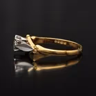 18ct Gold Diamond Ring. London 1973