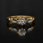 18ct Gold Diamond Ring. London 1973