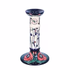 Moorcroft Rose Teardrop Design Candlesticks
