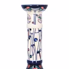 Moorcroft Rose Teardrop Design Candlesticks