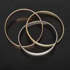 Cartier 18K Tri-Colour Gold Trilogy Bangle