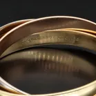 Cartier 18K Tri-Colour Gold Trilogy Bangle