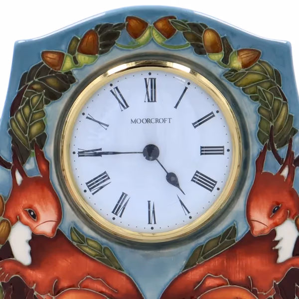 Moorcroft “Red Squirrel” Clock