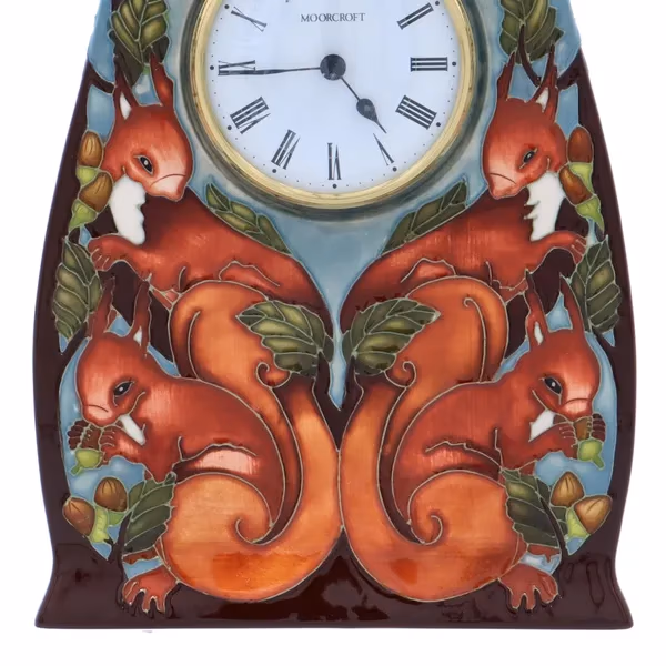 Moorcroft “Red Squirrel” Clock