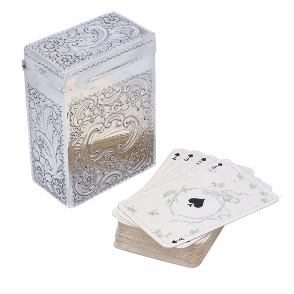 Silver Playing Card Case