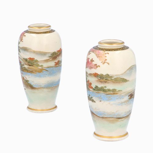 Pair of Miniature Satsuma Vases image-3