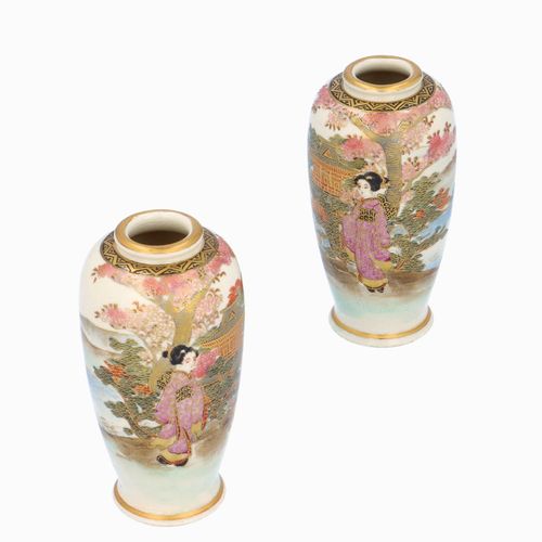 Pair of Miniature Satsuma Vases image-2
