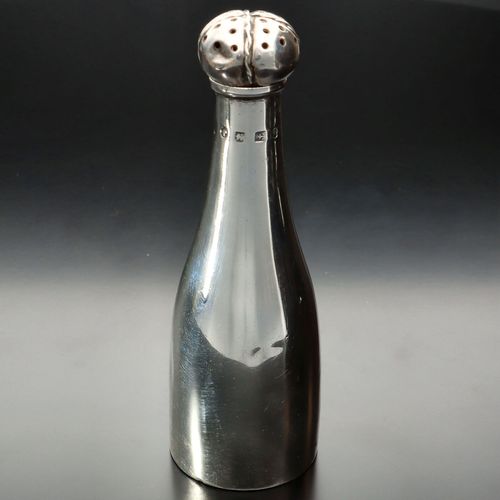 Silver Champagne Bottle Pepperette image-1
