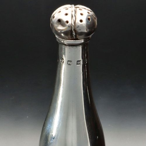 Silver Champagne Bottle Pepperette image-3