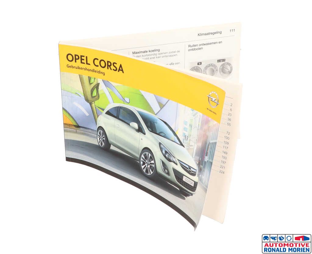 Used Instruction Booklet Opel Corsa D 1.3 CDTi 16V ecoFLEX Price € 15,00 Margin scheme offered by Automaterialen Ronald Morien B.V.