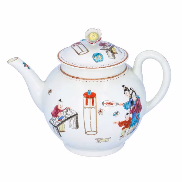 First Period Dr. Wall Worcester Porcelain Teapot